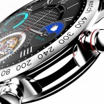 HiFuture FutureGo Pro Stainless Steel 46mm Αδιάβροχο Smartwatch με Παλμογράφο